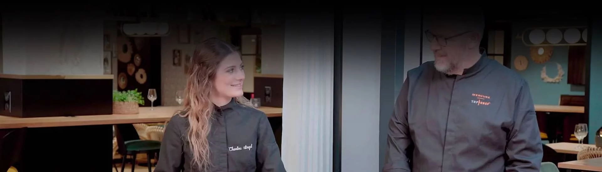Franck BARROO et Charline STENGEL en cuisine